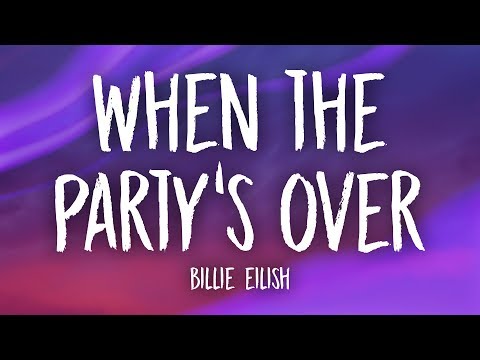 when the party's over (Lyrics) Song In English